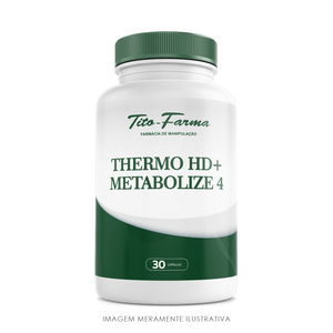 Thermo HD + Metabolize 4  Auxilia no Equilíbrio do Metabolismo e Termogênese (30 Cps)